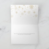 Kerstscript Sneeuw Rood Zakelijk Werknemer Feestdagen Kaart (Binnen)