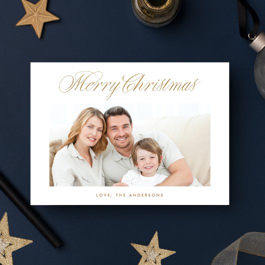 Kerstscript traditionele kerstkaart