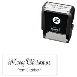 Kerstscript van Uw naam Zelfinktende Stempel