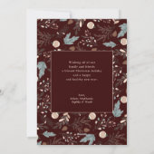 Kerstscript Volledige foto Boho Greenery Bericht Feestdagenkaart (Achterkant)