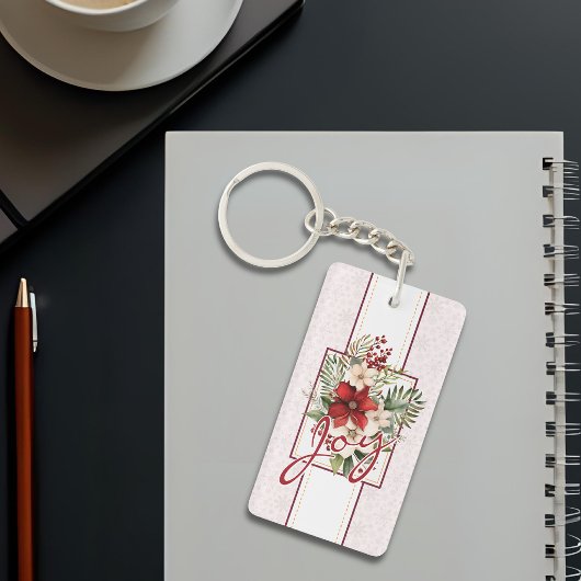 Kerstscript Winter Botanische Kerst Sleutelhanger