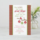 Kerstscripts Verse-kaart gevuld met joy Feestdagenkaart (Staand voorkant)