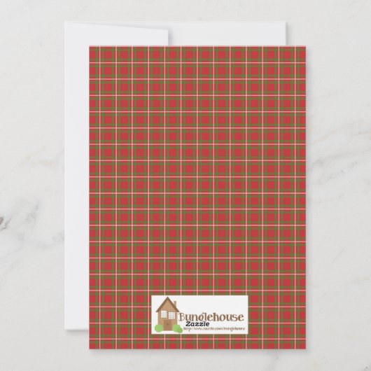 Kerstscripts Verse-kaart gevuld met joy Feestdagenkaart (Achterkant)