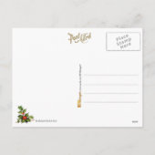 Kerstscroll met hymne feestdagenkaart (Achterkant)