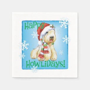 KerstSealyham Terrier Napkins Servet
