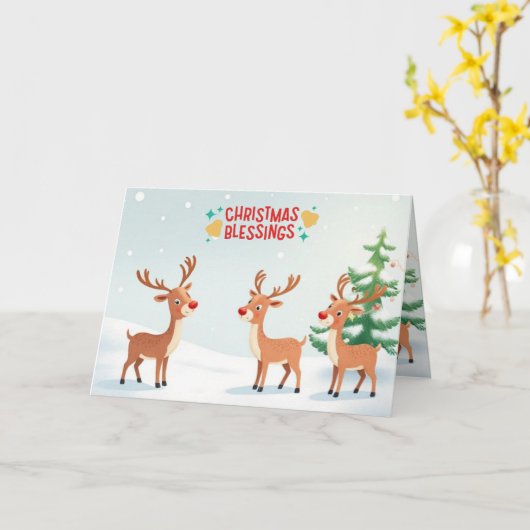 Kerstsegen Kaart (Gele Bloem)