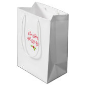 Kerstsegen Vakantiegroet Hulst Kerstmis Medium Cadeauzakje (Achterkant Gekanteld)
