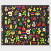 kerstseizoen 30 inch x 6 meter, ompakken papier (Vlak)