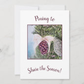 kerstseizoen feestdagenkaart (Voorkant)