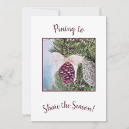 kerstseizoen feestdagenkaart