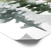 Kerstseizoen Forest Wedding Welkom Poster (Hoek)