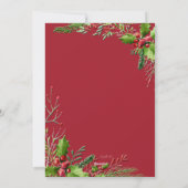 Kerstseizoen Fotofeestdag Feestdagenkaart (Achterkant)