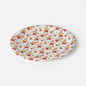 kerstseizoen Gingerbrood man en Mistletoe Papieren Bordje (Gekanteld)