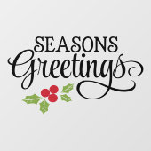 Kerstseizoen Groeten Hulst Bedrijf Raamsticker (Vel)