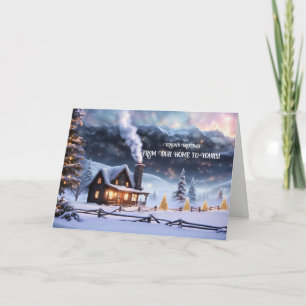 Kerstseizoen Groeten van Ons Huis naar Jullie Kaart