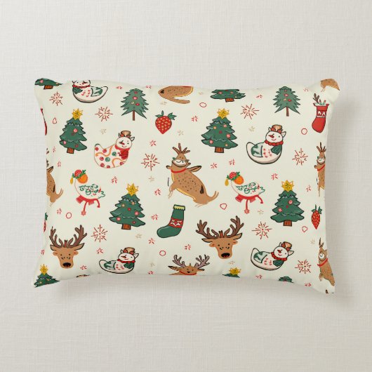 Kerstseizoen kussen (Achterkant)