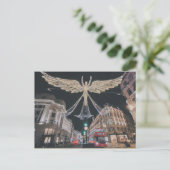 Kerstseizoen Night op Regent Street, Londen Briefkaart (Staand voorkant)
