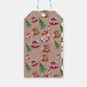 Kerstseizoen Rood Cadeaulabel (Achterkant)