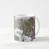 Kerstseizoen, sneeuw in de tuin koffiemok (Voorkant rechts)