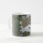 Kerstseizoen, sneeuw in de tuin koffiemok (Voorkant links)