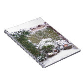 Kerstseizoen, sneeuw in de tuin notitieboek (Rechterzijde)