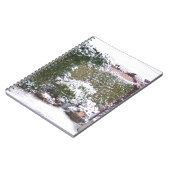 Kerstseizoen, sneeuw in de tuin notitieboek (Linkerzijde)