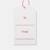 kerstseizoen Typografie CadeauLabels (Achterkant)