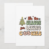 kerstseizoen voor koekjes kaart (Voorkant / Achterkant)