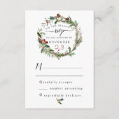 Kerstseizoen Weddenschap RSVP 2 Informatiekaartje (Voorkant)