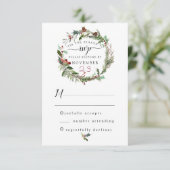 Kerstseizoen Weddenschap RSVP 2 Informatiekaartje (Staand voorkant)