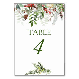 Kerstseizoen Winter bruiloft Kaart