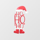 Kerstseizoen Word Art Ho Ho Ho Raamsticker (Vel)