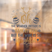Kerstseizoen Word Art Raamsticker (Vel 2)