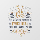 Kerstseizoen Word Art Raamsticker (Vel)