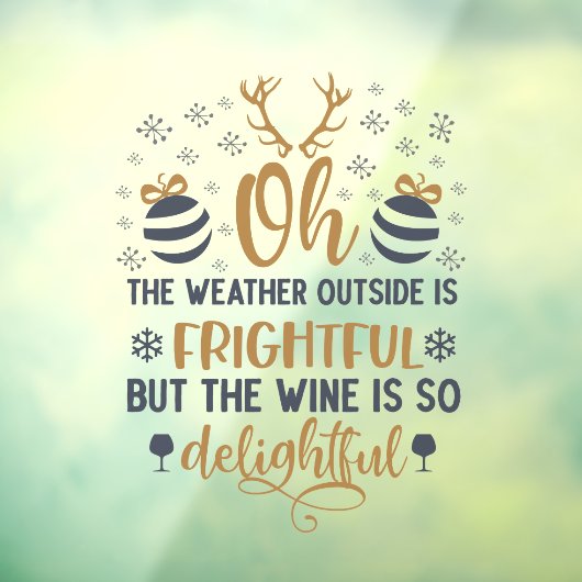 Kerstseizoen Word Art Raamsticker (Vel 3)