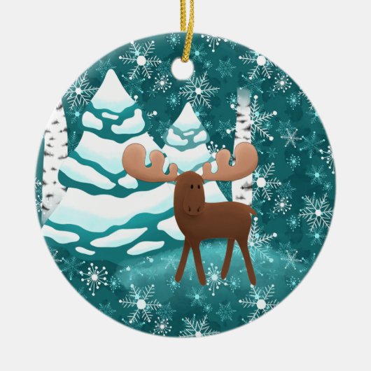 Kerstseizoensgebonden feestdag ornament (Voorkant)