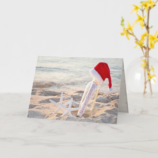 Kerstseizoensgrietvis Kaart (Gele Bloem)