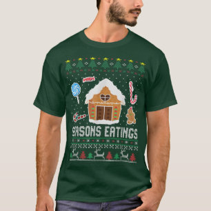 Kerstseizoensveroudering X-mas Snoepjes en koeken T-shirt