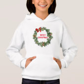 Kerstserie Meisje's Pullover Hoodie (Voorkant)