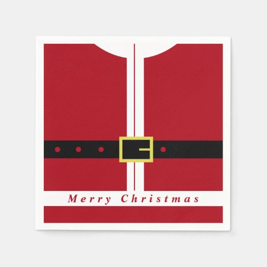 Kerstservetten Grappig Sinterklaas Ontwerp Servet (Voorkant)
