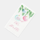 Kerstservetten met ornament servet (Hoek)