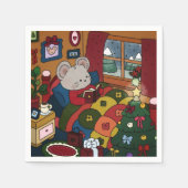 kerstservetten servet (Voorkant)