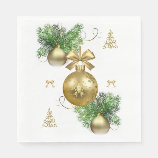 Kerstservetten van papier servet (Voorkant)