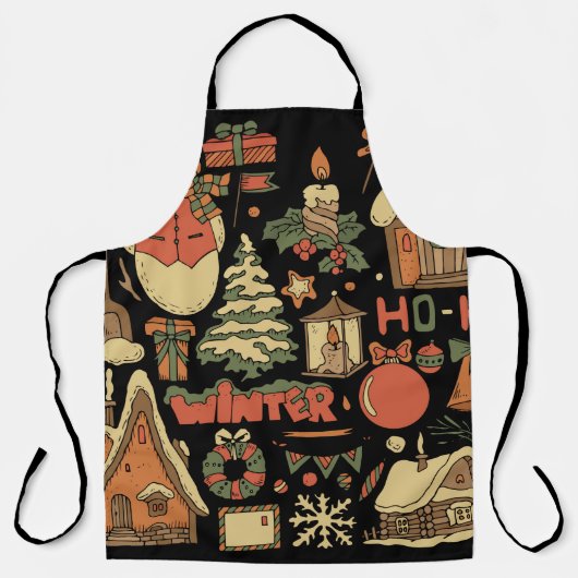  kerstset 1 schort (Voorkant)