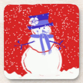 kerstset - Cute Snowman - Onderzetters (Voorkant)