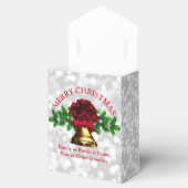 Kerstset Gouden Bel Rode Boog Kerstmis Bedankdoosjes (Geopend)