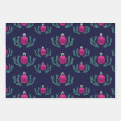 Kerstset Snowmen, kerstballen, Donuts Inpakpapier Vel (Voorkant 2)