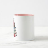 Kerstsfeer Boek Club Mok | Roze (Midden)