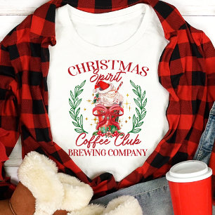 Kerstsfeer Coffee Club Festief Tri-Blend Shirt