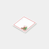 Kerstsfeer Dachshond Hond Post-It Notities Post-it® Notes (Schuin)